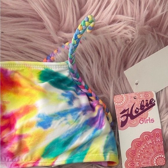 NWT Hobie Kids Tie Dye Two Piece Swimsuit Size 10 $48 - Picture 5 of 7